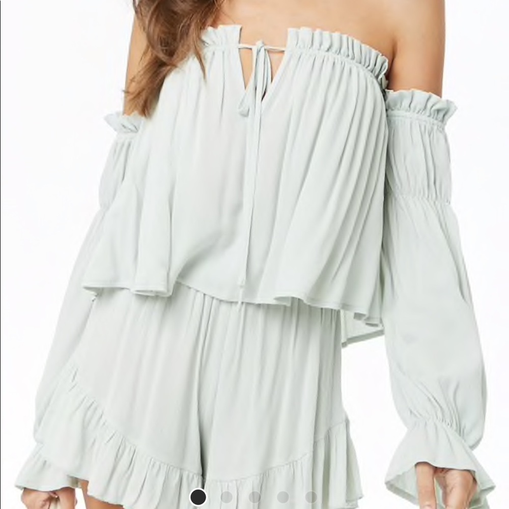 Off-the-Shoulder Top & Shorts Set